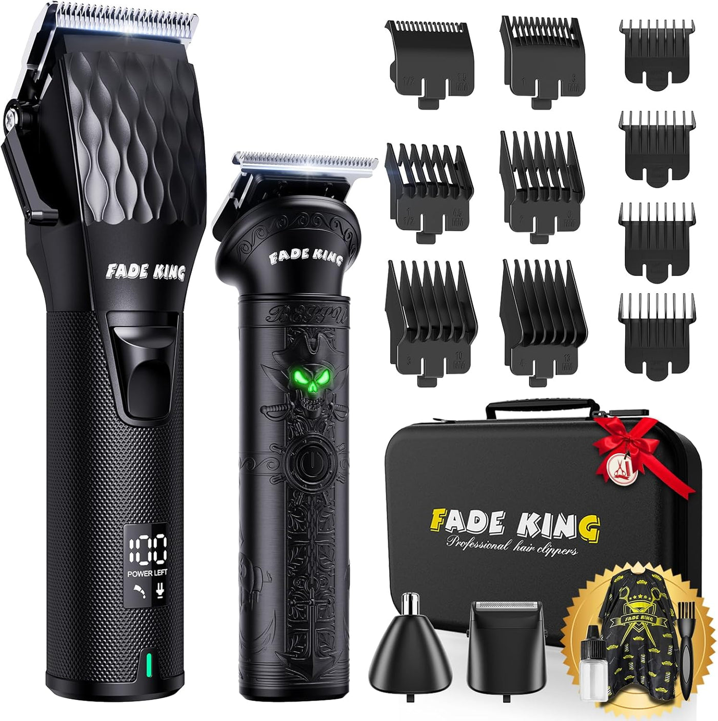 FADEKING® - Juego de cortapelos y recortadoras inalámbricas para ho...