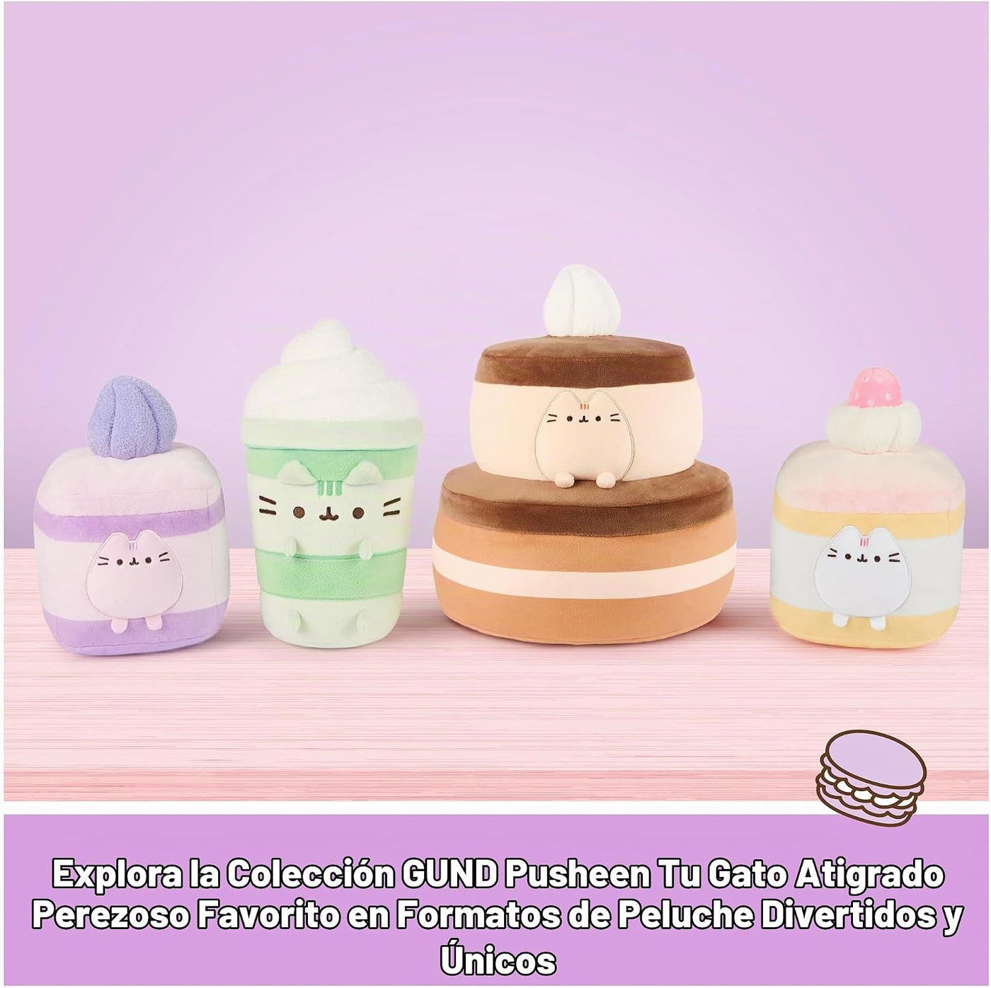 GUND Pusheen Matcha Latte - Juguete de peluche de 9.5 pulgadas para...
