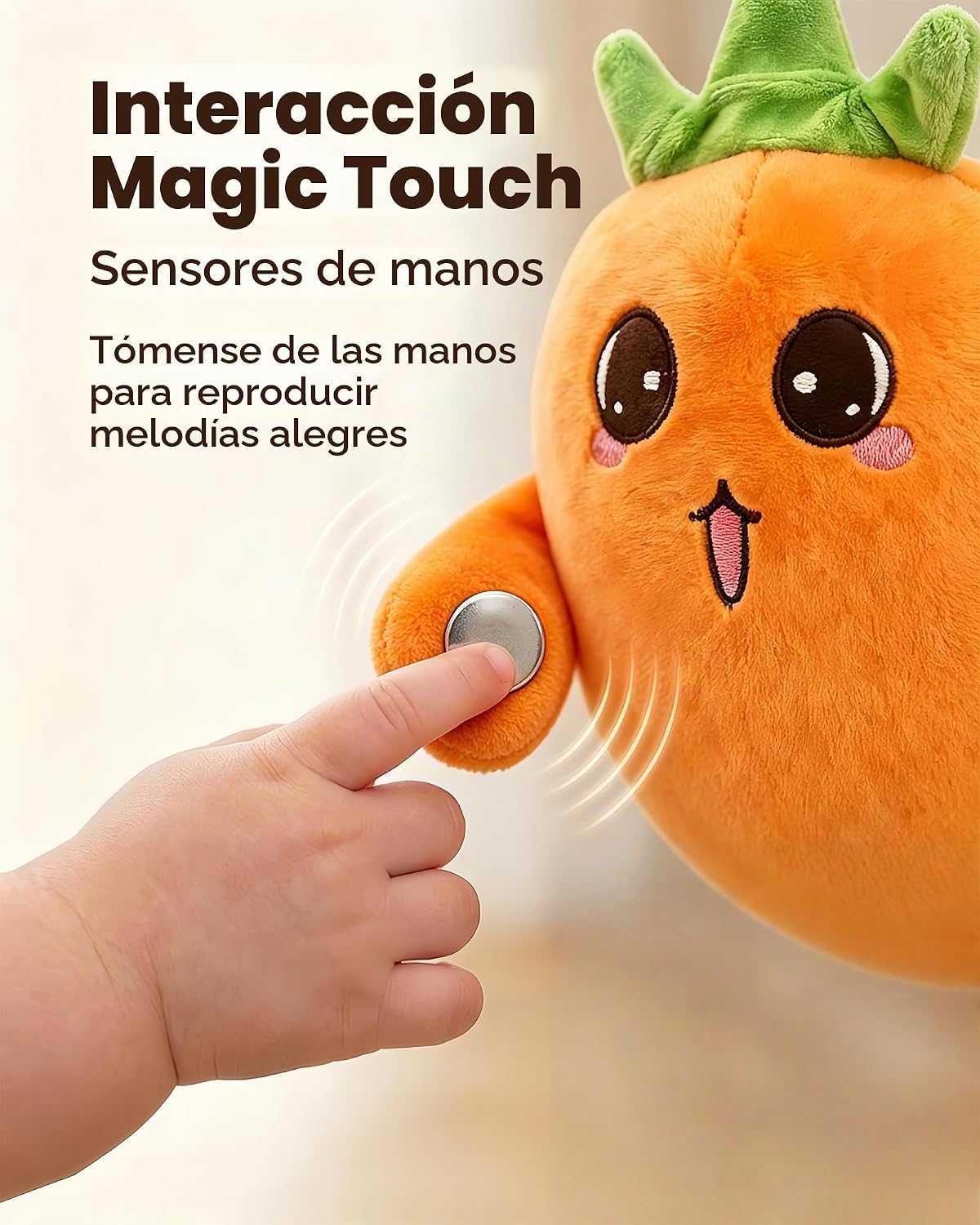 YXuan Juguete sensorial musical de felpa suave, juguete de peluche...