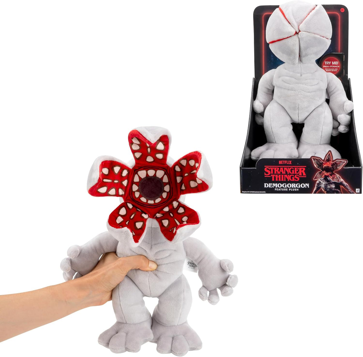 Stranger Things Demogorgon Feature Plush - Peluche suave de 12 pulg...