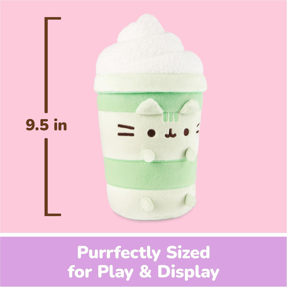 GUND Pusheen Matcha Latte - Juguete de peluche de 9.5 pulgadas para...