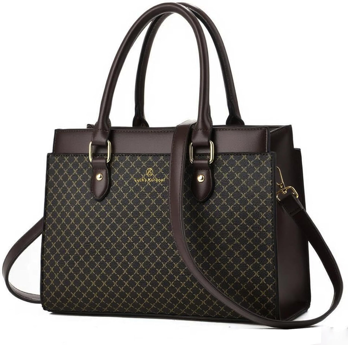 KURGOOL Bolsos de mano para mujer, bolso de mano de cuero de moda d...