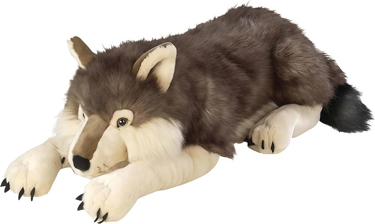 Wild Republic - Peluche de lobo jumbo, animal gigante de peluche, j...