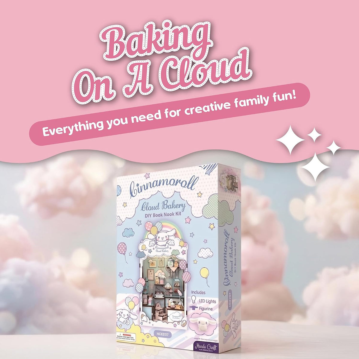 Hands Craft Cinnamoroll Cloud - Kit de rincón de libro de panadería...