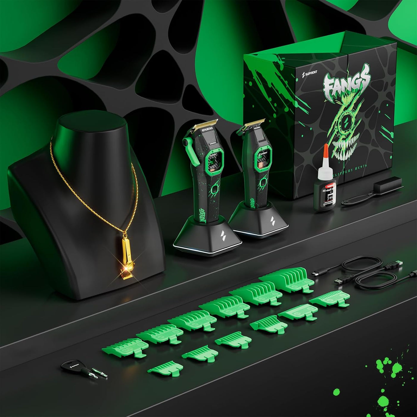 SUPRENT FANGS - Cortadora de pelo profesional con motor vectorial d...