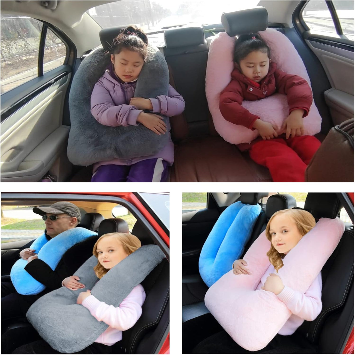 FHSGGP Almohada de viaje, almohada para dormir en el auto, almohada...