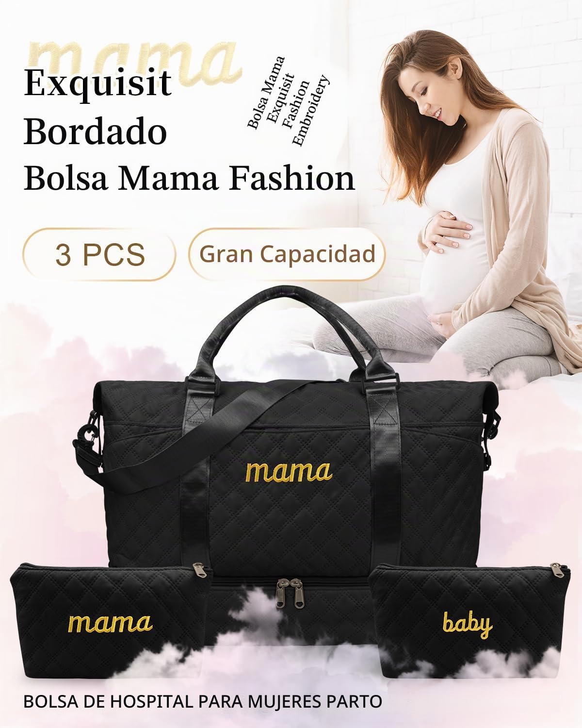 Mama Baby Bolsa de Hospital Esencial para Embarazo para Mujeres Par...