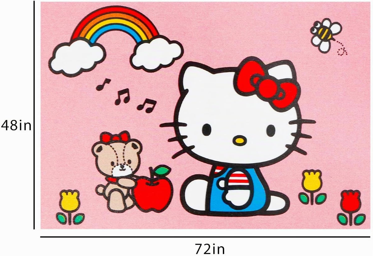 Hello Kitty Juego de alfombras para habitación de niños, paquete co...