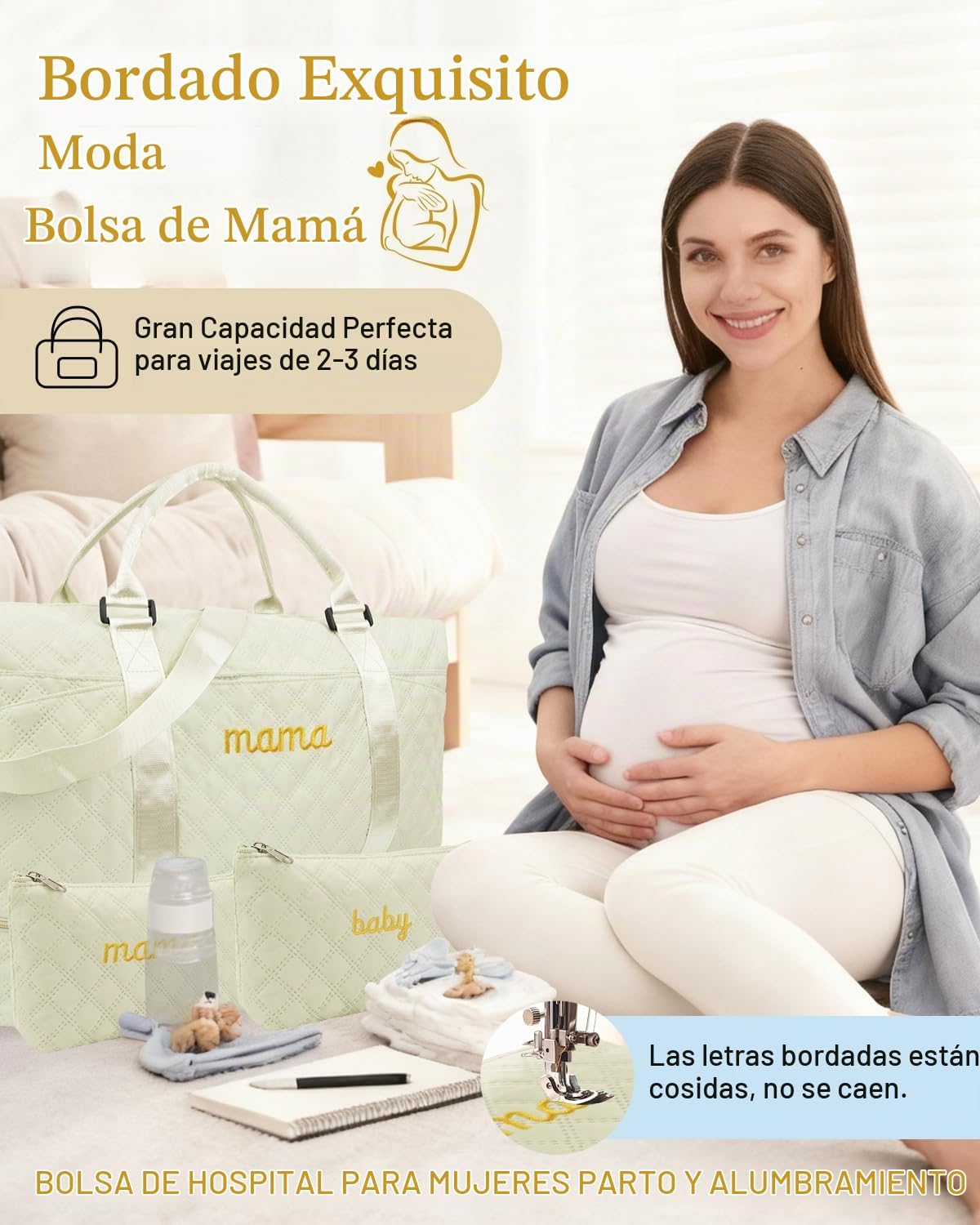 Mama Baby Bolsa de Hospital Esencial para Embarazo para Mujeres Par...