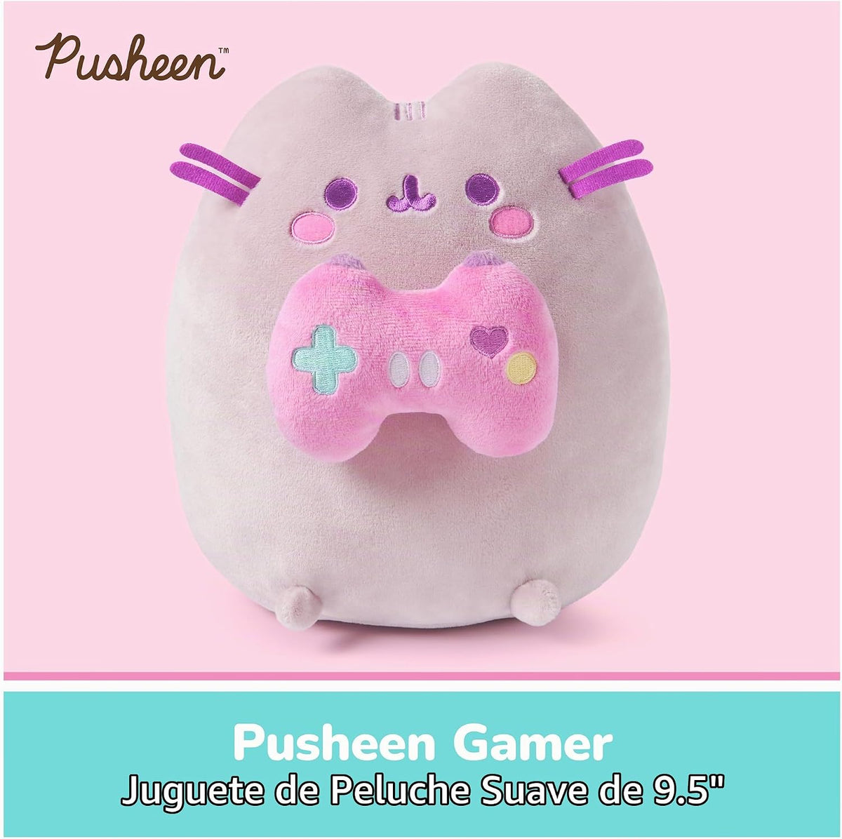GUND Pusheen Gamer - Juguete de peluche de 9.5 pulgadas para mayore...