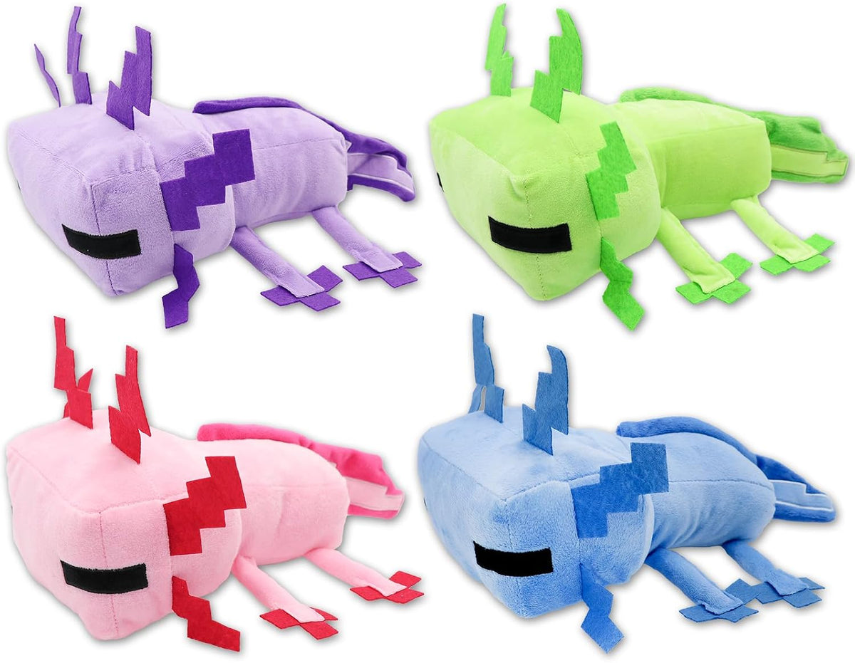 XSLWAN Peluche de Axolotl Azul, Peluche de Axolotl Verde, Peluche d...
