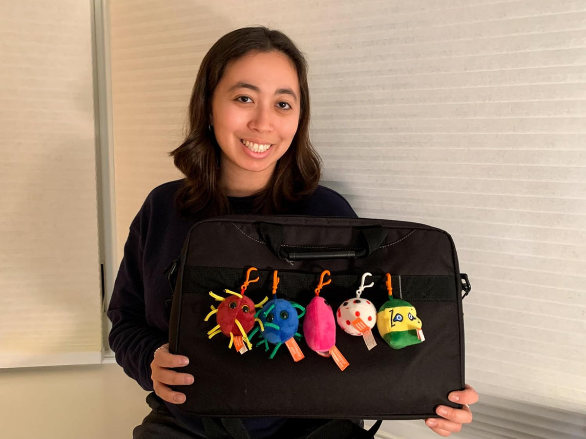 GIANT MICROBES Caja de regalo de plagas del siglo XXI, llaveros cie...