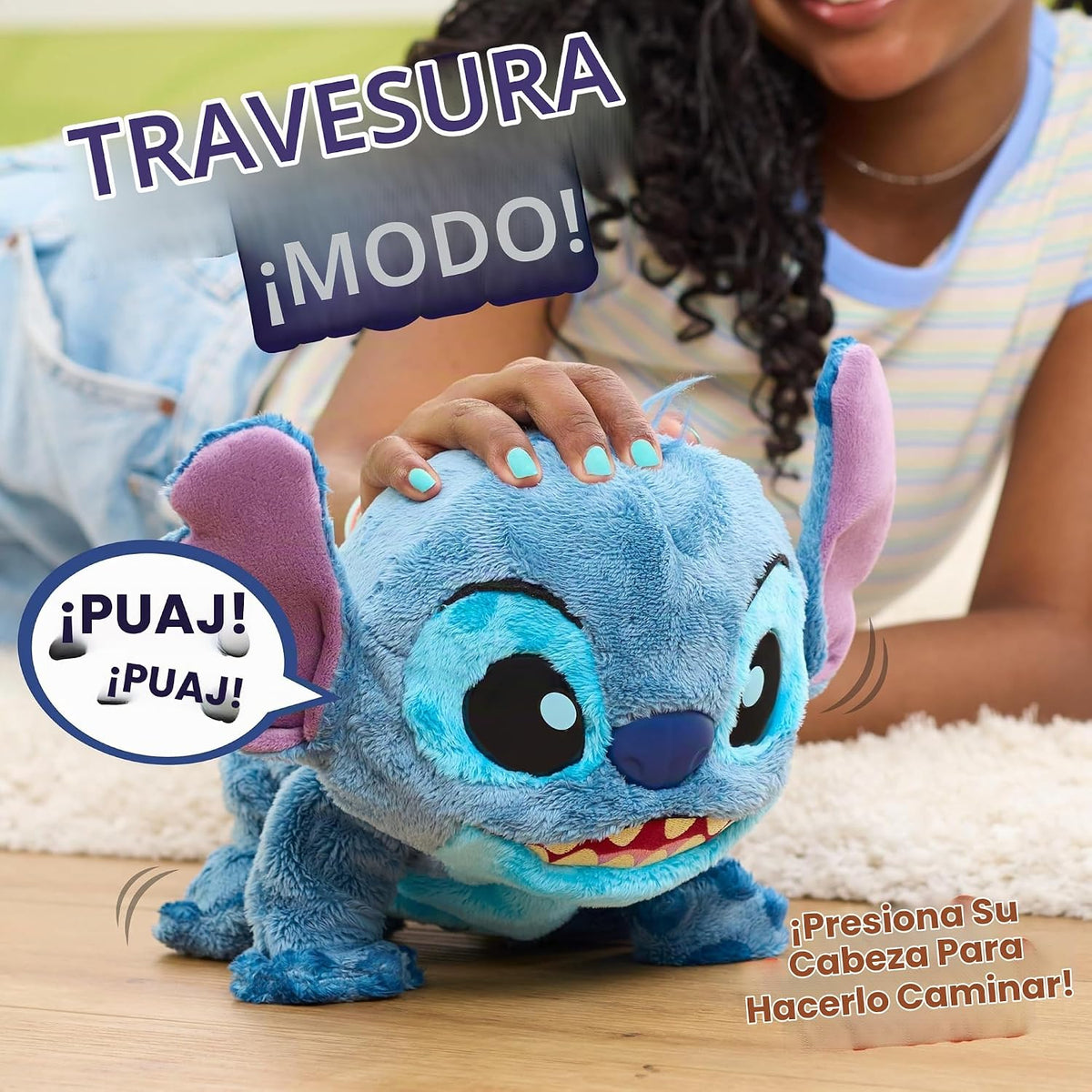 Peluche interactivo Disney Stitch Doble Problema | Más de 50 sonido...