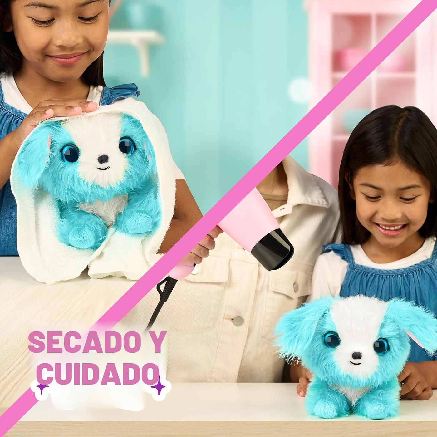 ScruffaLuvs Mascota sorpresa azul, juguete de peluche misterioso, l...