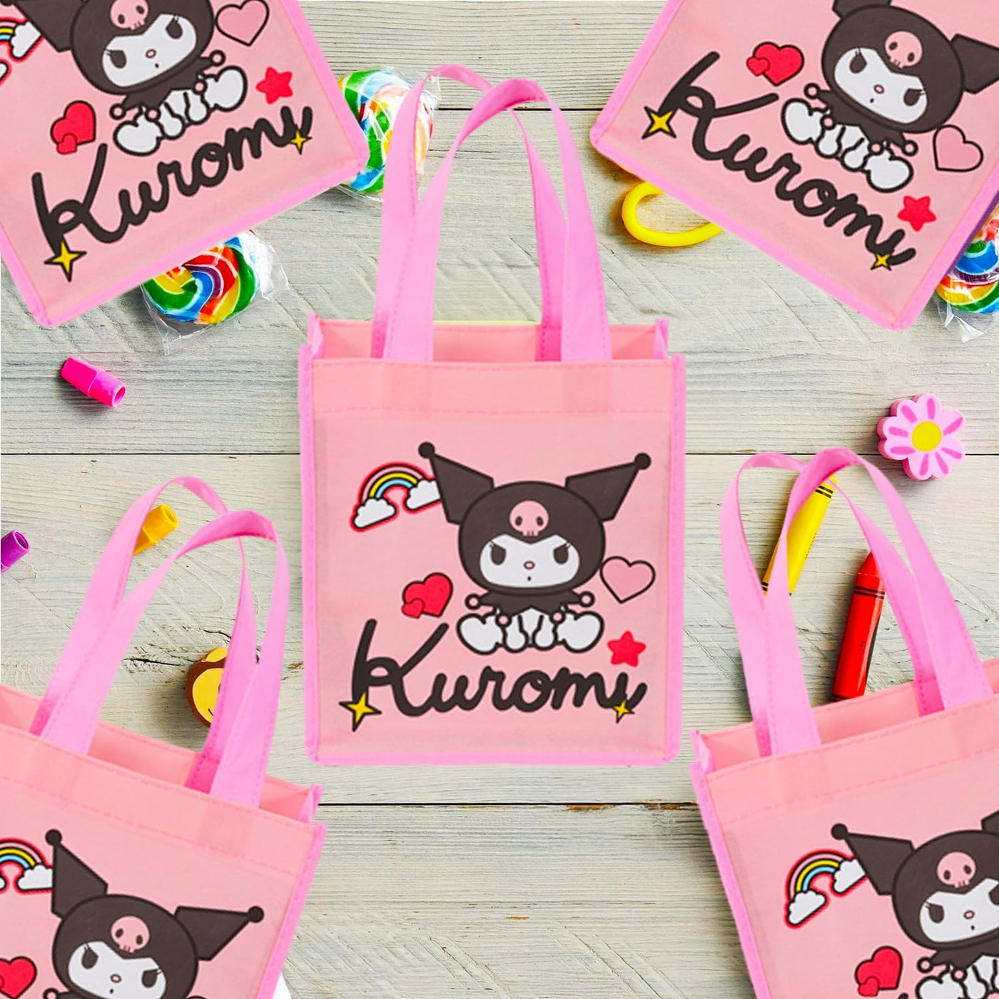 SANRIO Kuromi - Juego de bolsas de recuerdo de fiesta, paquete con...