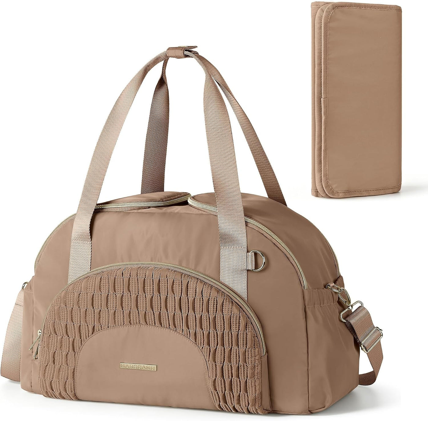 Marscamd Bolsa de pañales con cambiador, bolsas cruzadas grandes pa...