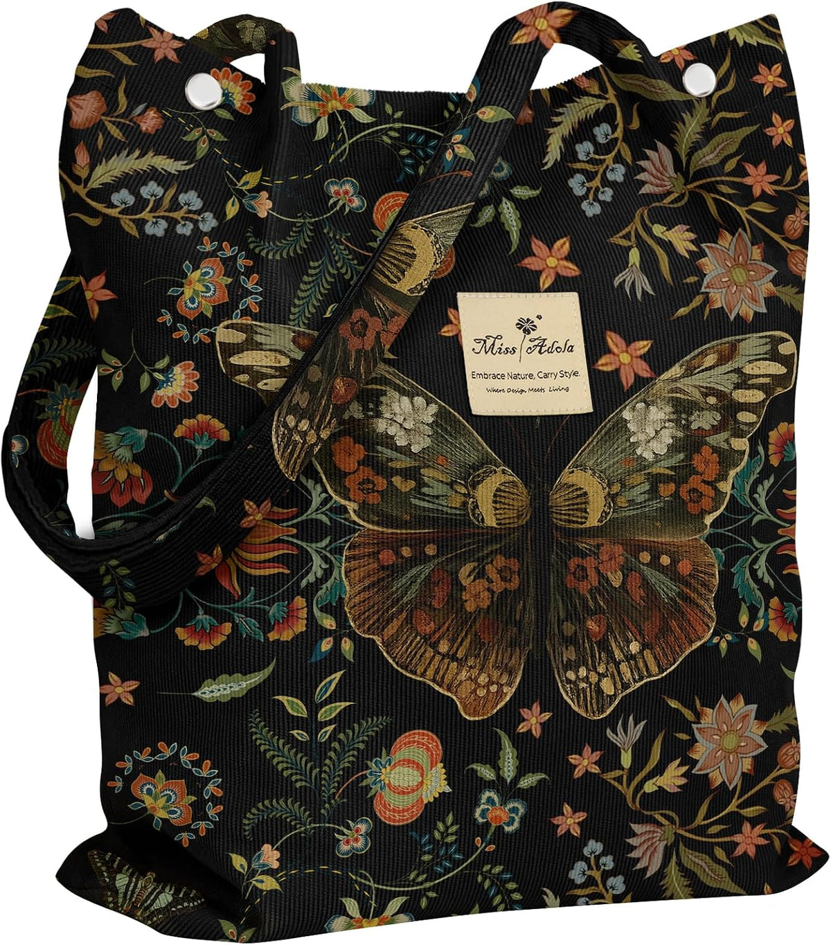 Miss Adola Bolso tote de pana para mujer con diseño estético | Hebi...
