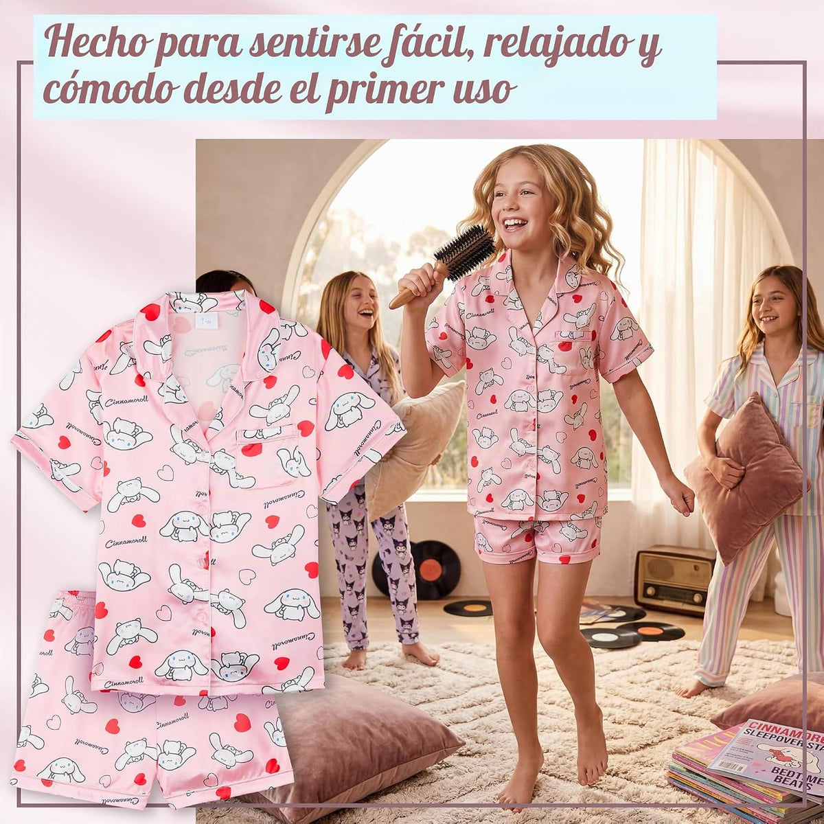Get Trend Hello Kitty | Kuromi | Pusheen - Conjunto de pijama para...