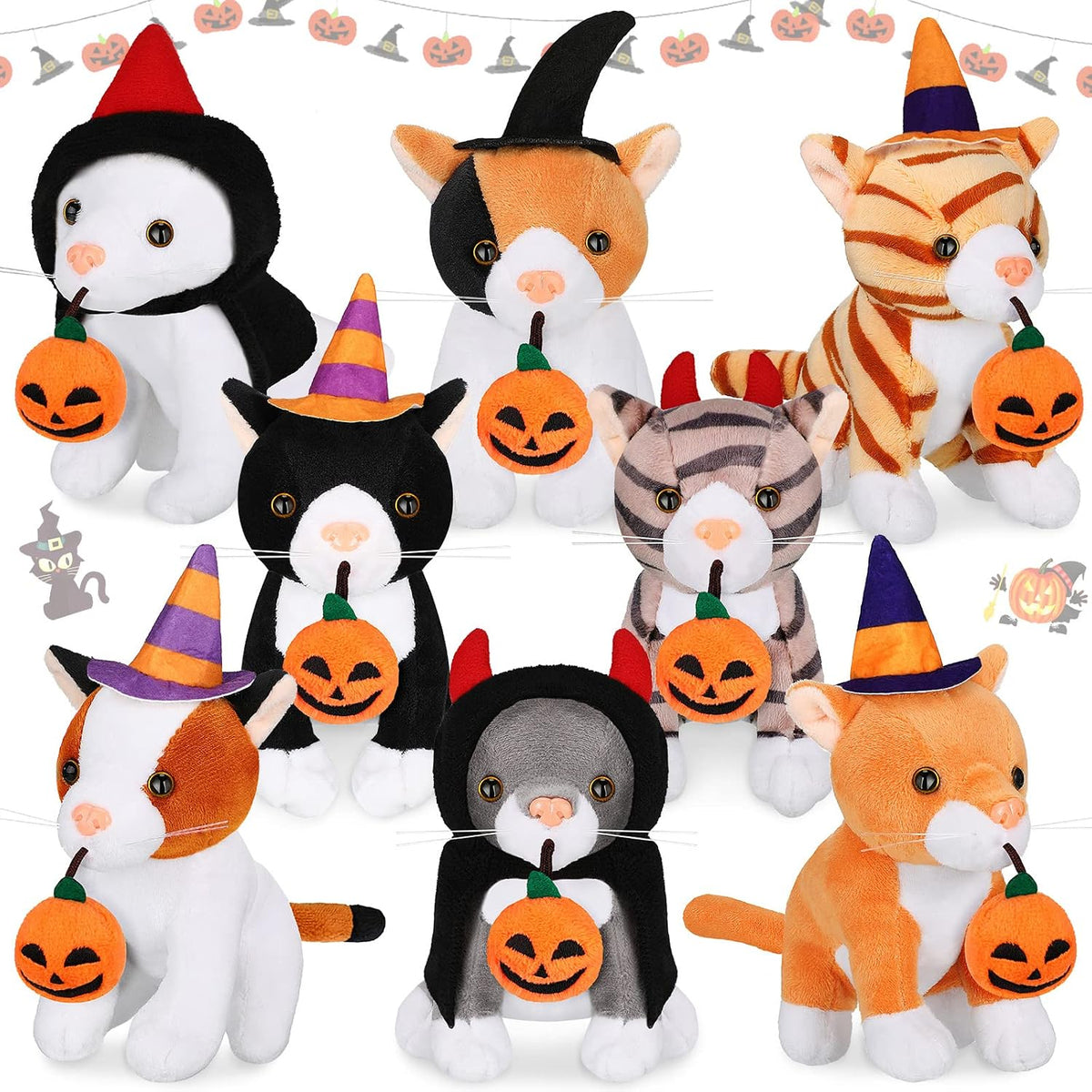 8 piezas de animales de peluche de 5 pulgadas a granel, varios lind...