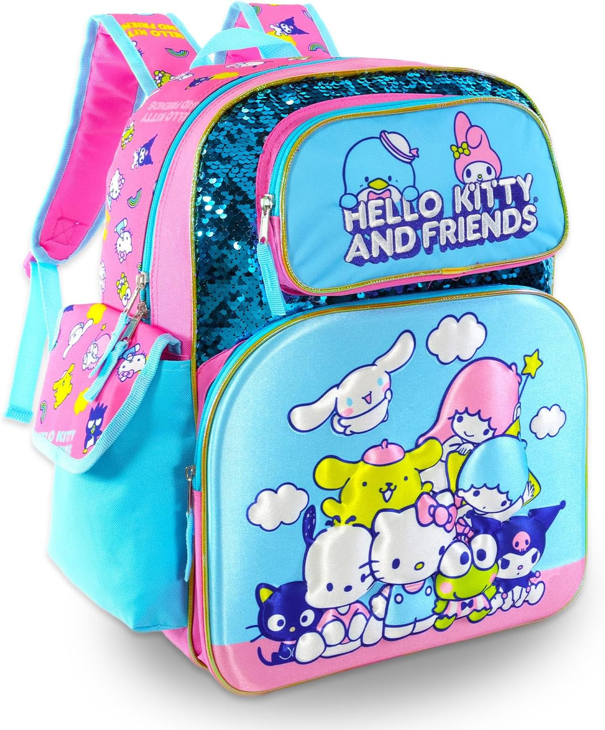 Hello Kitty and Friends - Mini mochila para niños, paquete con bols...