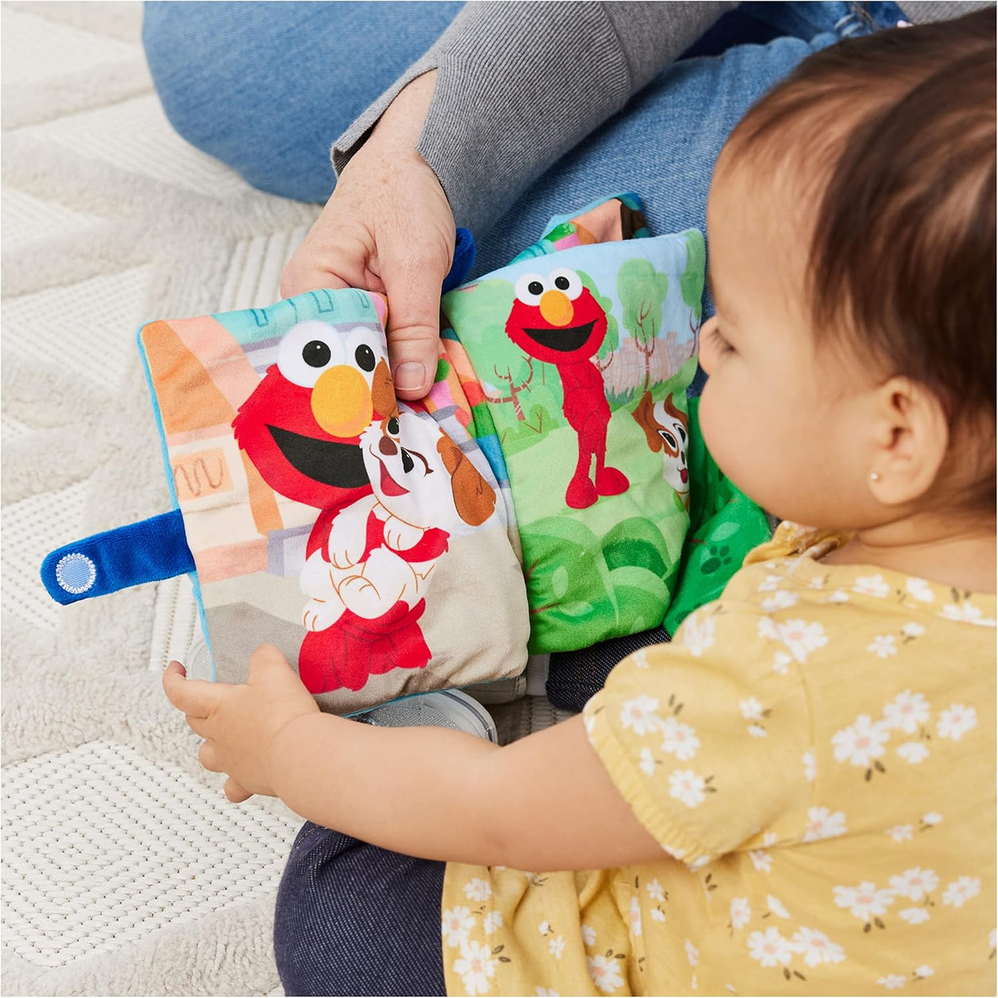 GUND Sesame Street Furry Friends Forever Soft Book juguete sensoria...