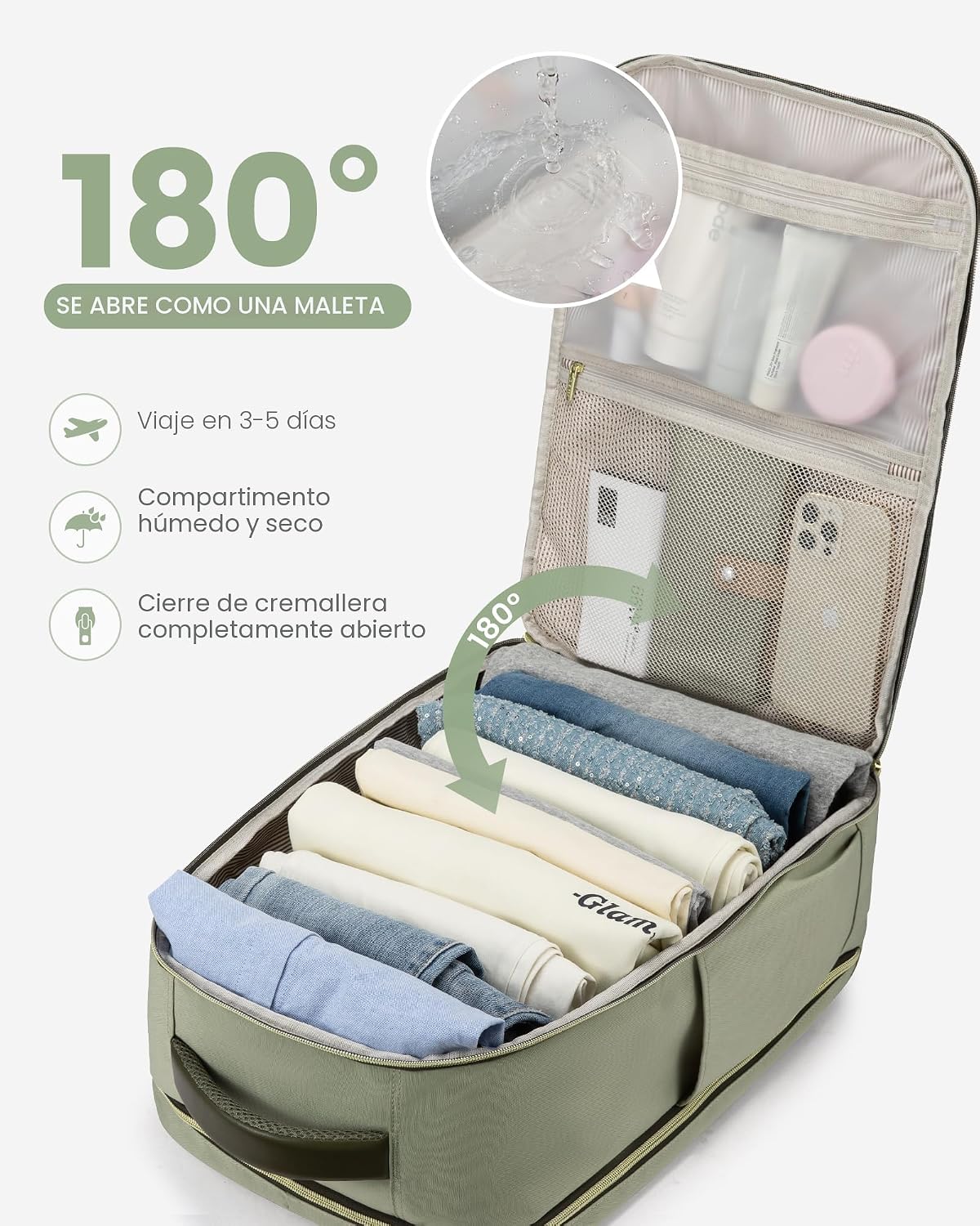 LOVEVOOK Mochila de viaje para mujeres y hombres, mochila de mano y...