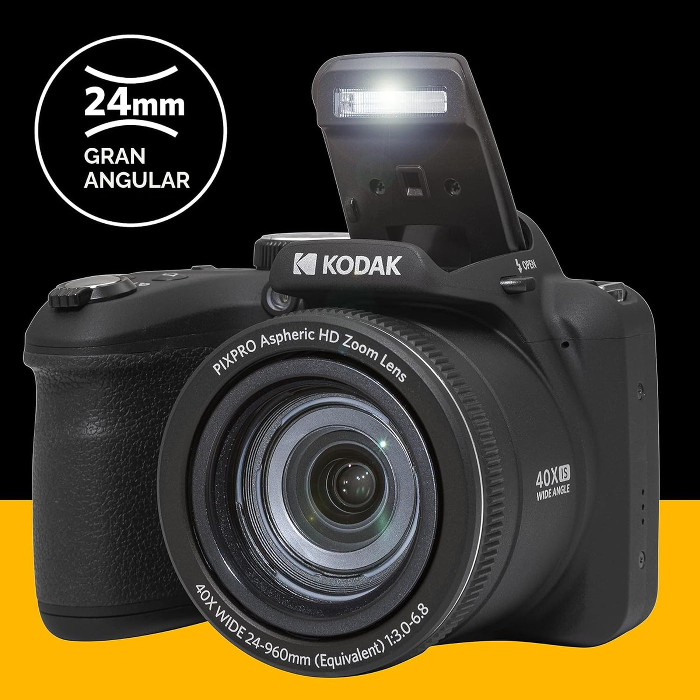 KODAK PIXPRO AZ405 - Cámara digital de 20 MP, zoom óptico 40x, AA,...