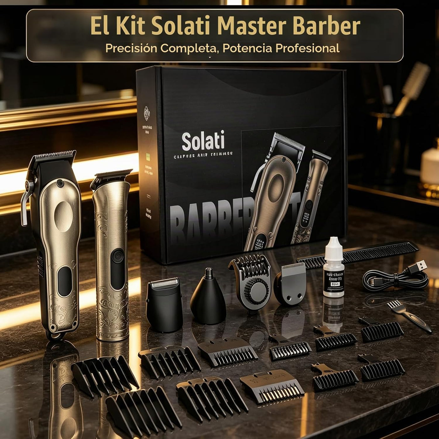 Cortadora de pelo profesional para hombres, recortadora de barba co...