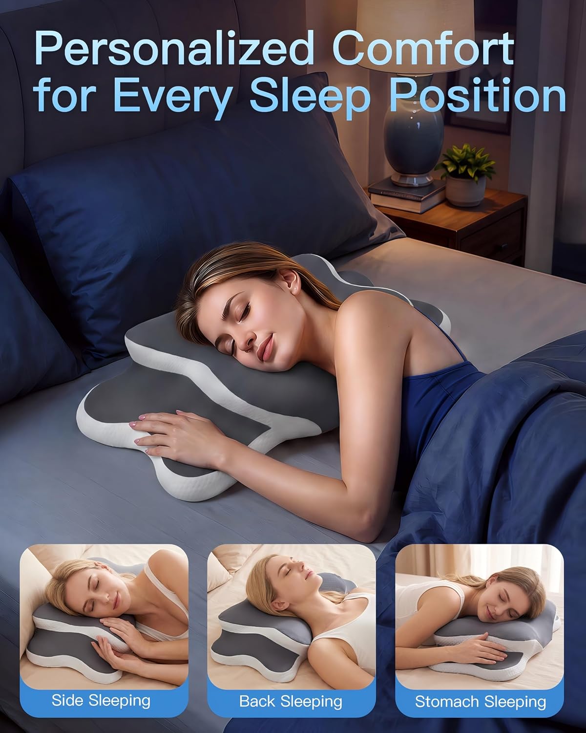 CloudNook Almohada cervical ergonómica para aliviar el dolor de cue...