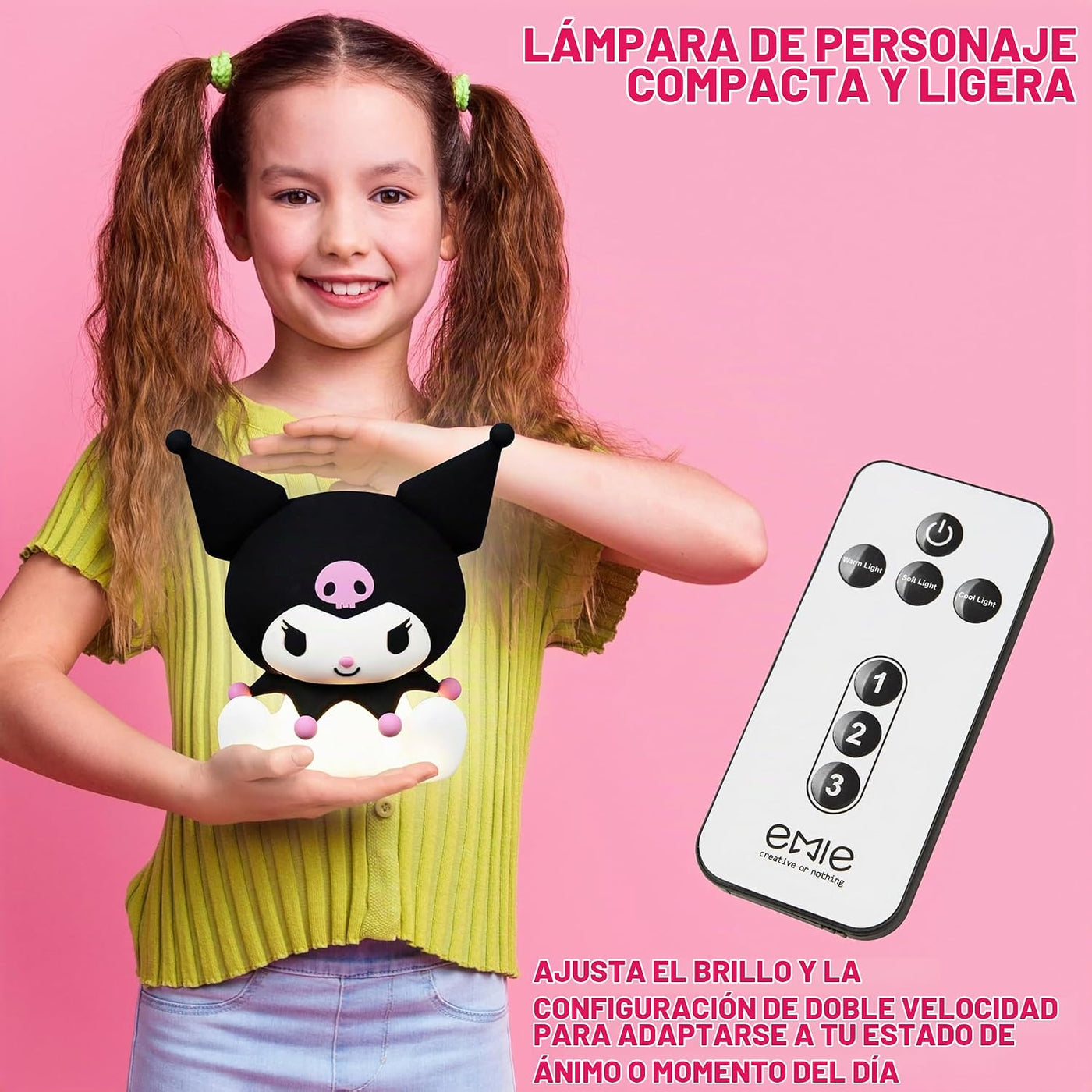 Get Trend Kuromi Sanrio - Luz nocturna de silicona para niñas, adol...