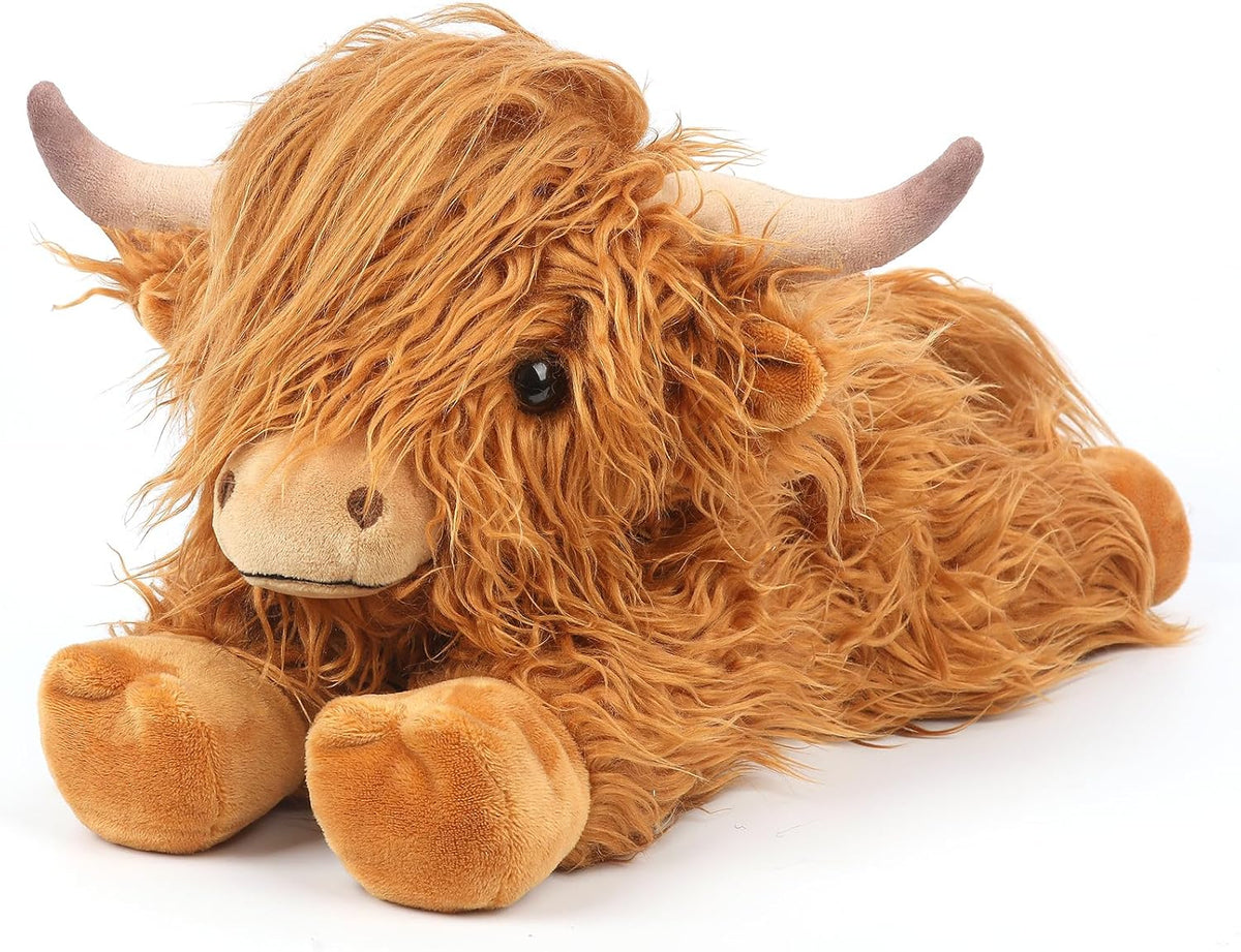 Highland Cow - Animales de peluche para microondas, almohadilla tér...