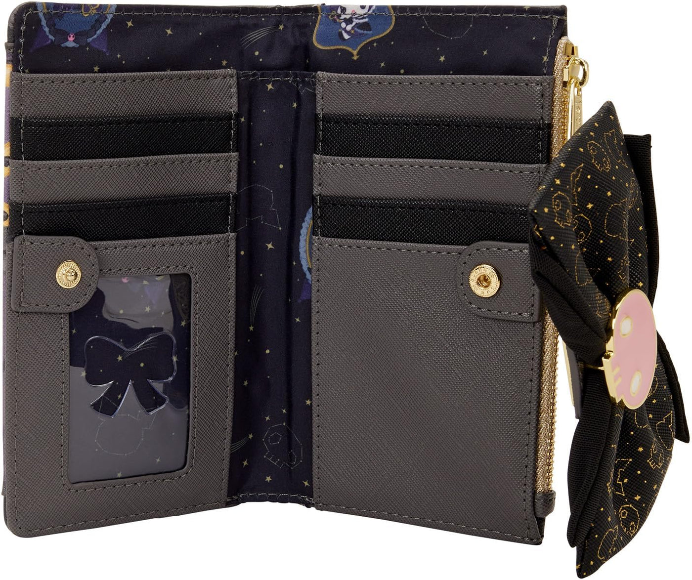 Cartera de doble pliegue Loungefly Sanrio Kuromi - Aniversario 20º
