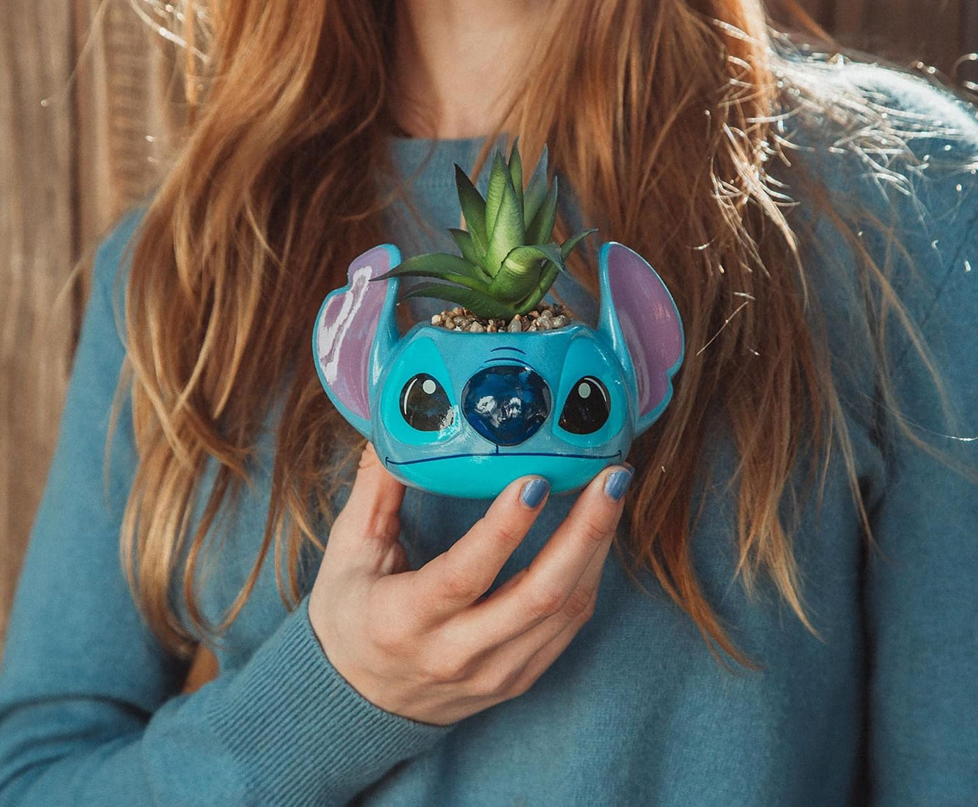 Disney Lilo & Stitch - Mini maceta de cerámica de 3 pulgadas co...