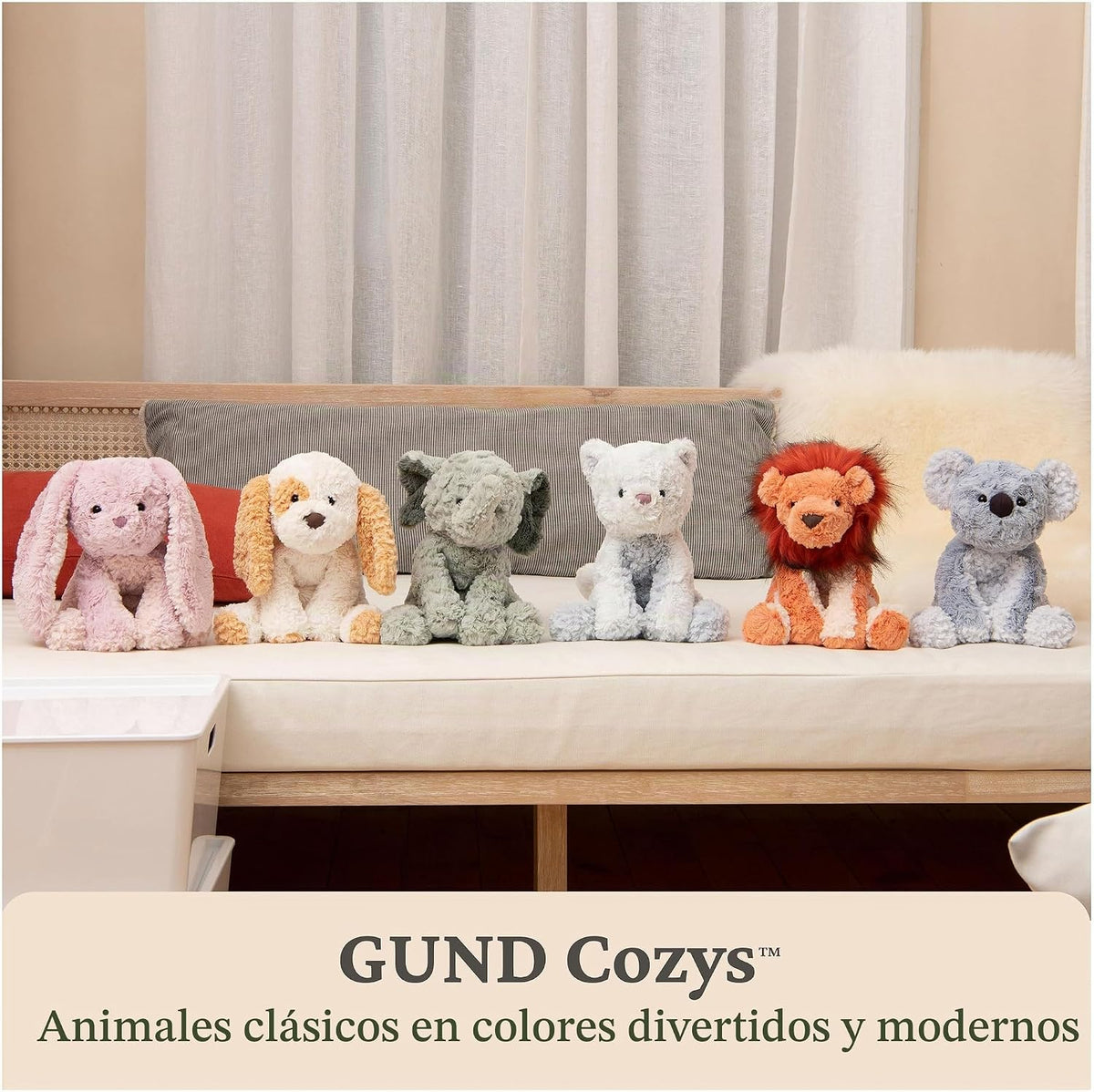 GUND Cozys Collection - Juguete sensorial de peluche de vaca de 10...