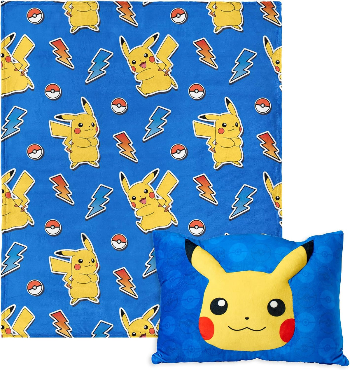 Northwest Pokémon Pika Pika Pikachu - Manta de felpa de 50 x 60 pul...