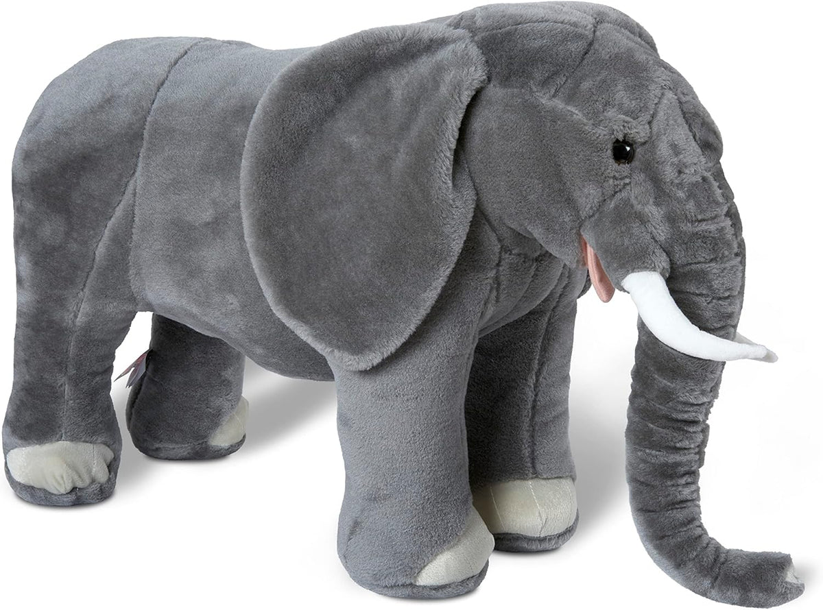 Melissa & Doug Elefante gigante - Animal de peluche realista (m...