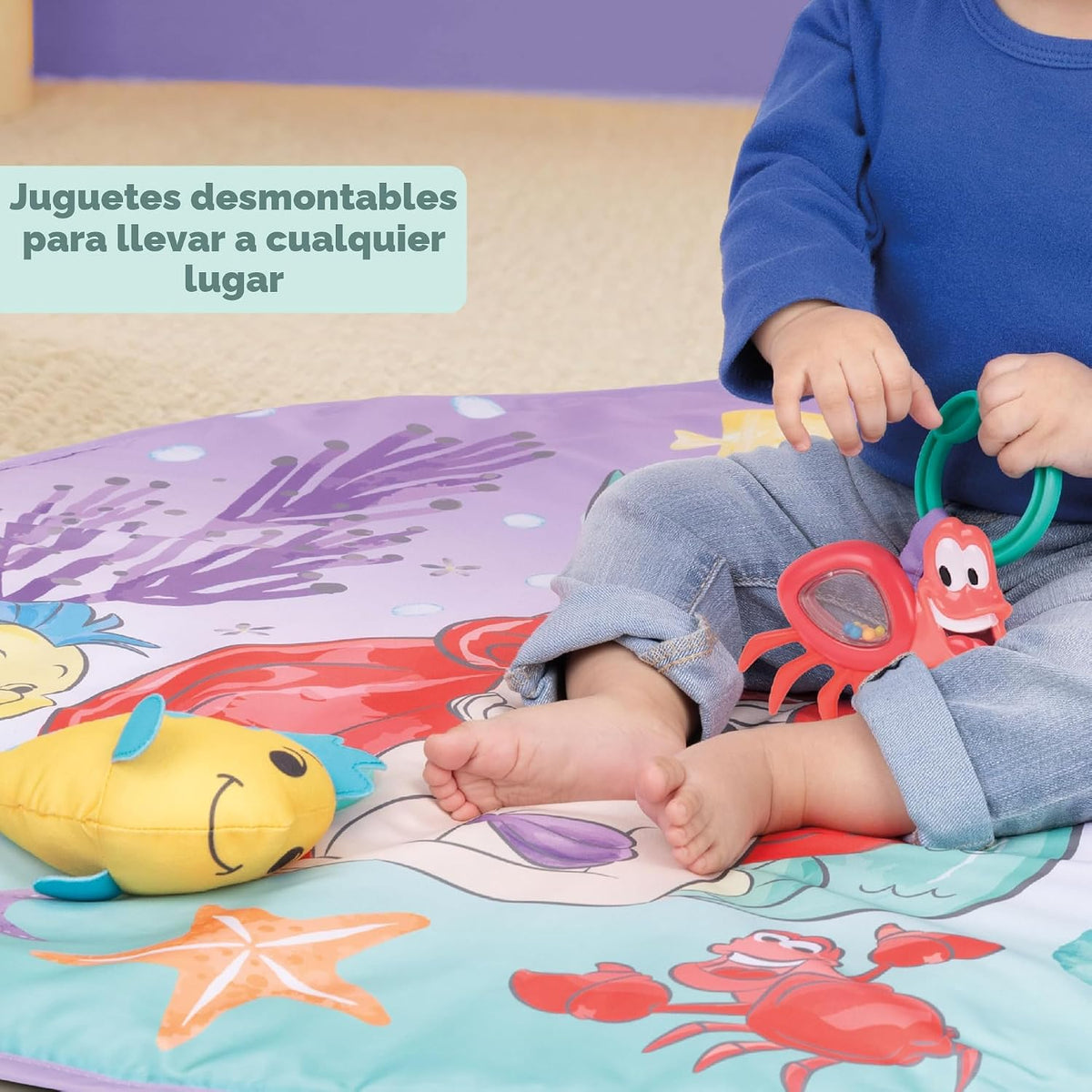 Bright Starts Disney Baby La Sirenita Twinkle Trove Gimnasio de Act...