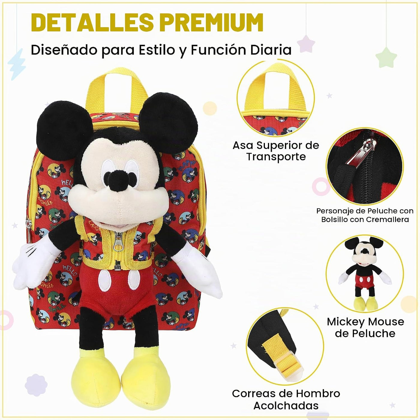Bioworld Mini mochila, Preescolar Mickey Mouse