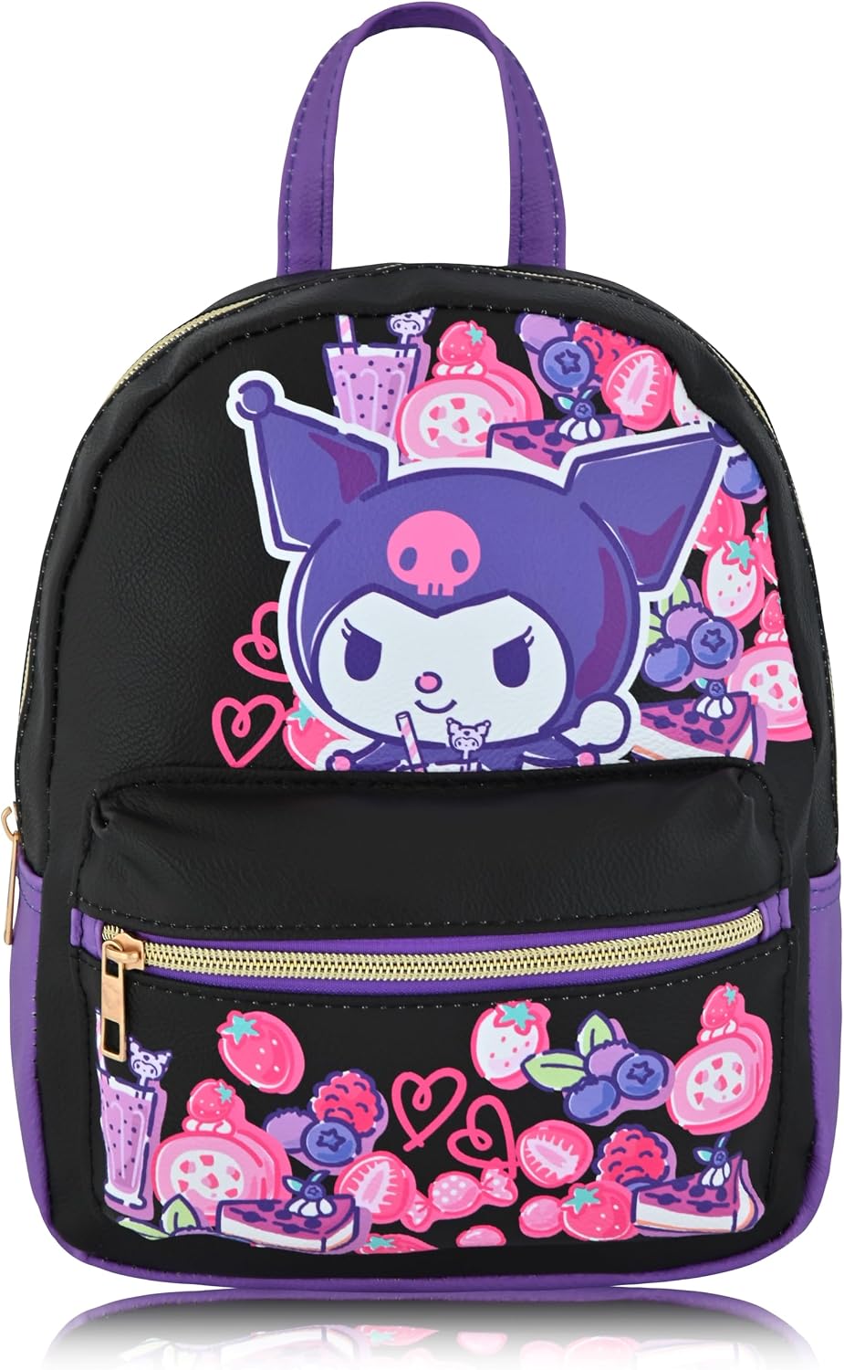 Sanrio Hello Kitty y sus amigos Kuromi Mochila | Mini bolso de piel...