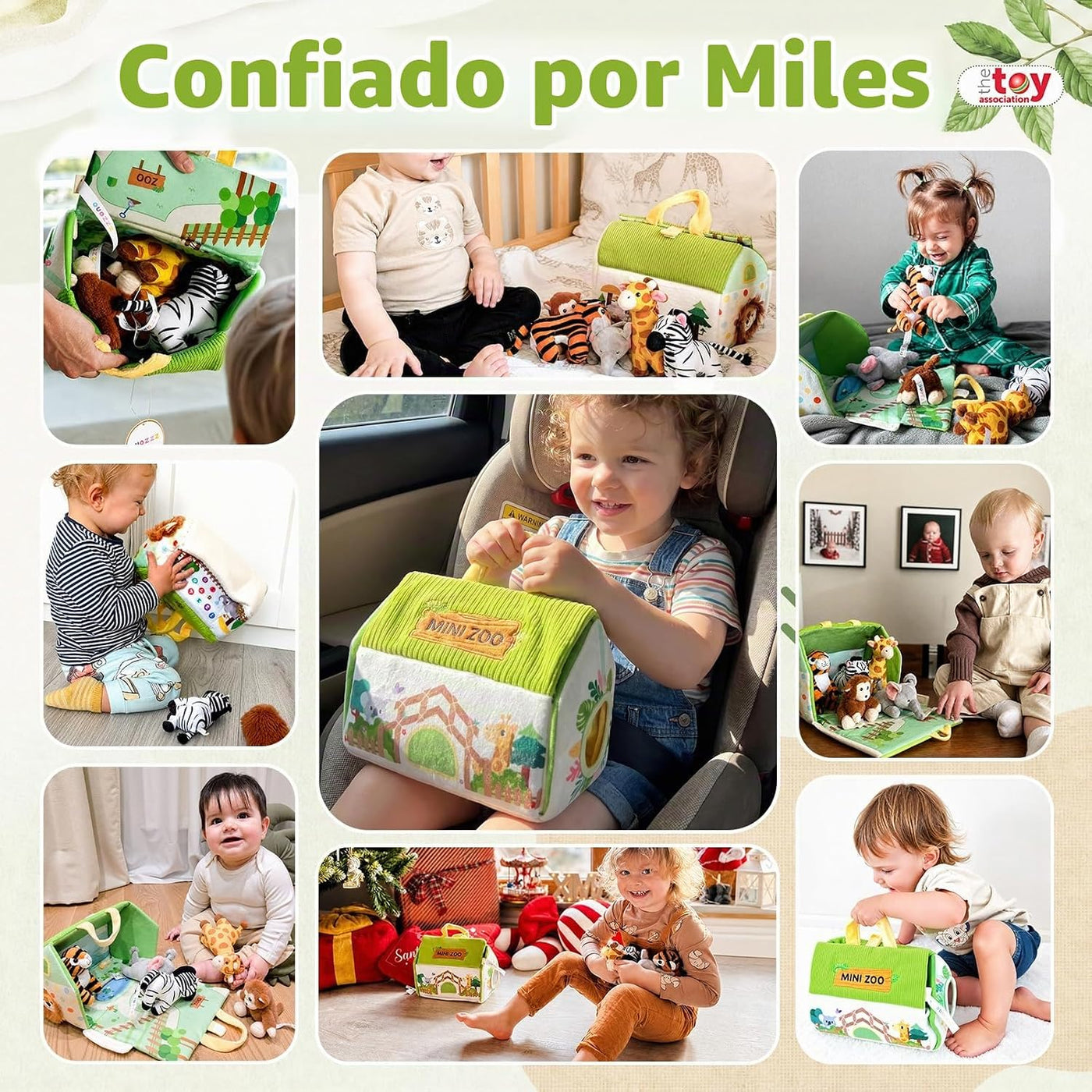 OUOZZZ Juguetes para niños de 1, 2 y 3 años, juego de animales de p...