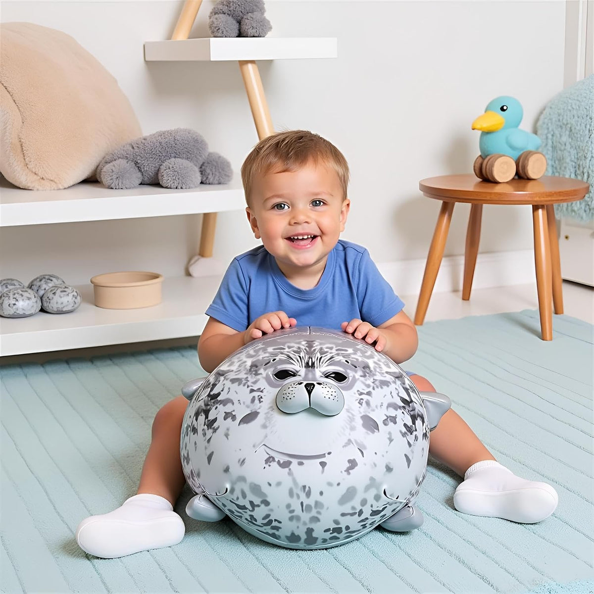 Ryttir Animal de peluche grande de 24 pulgadas, diseño de focas sua...
