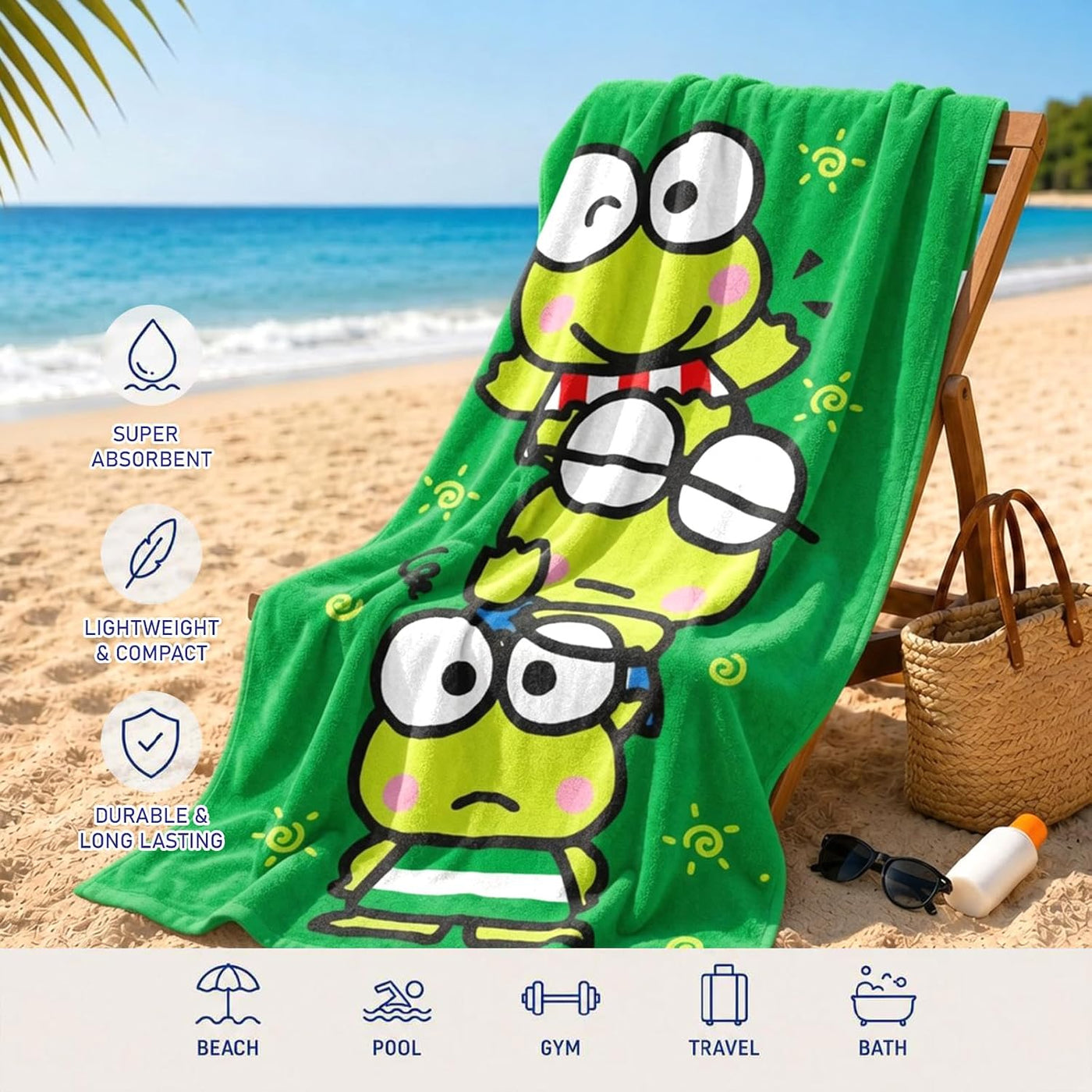Sanrio Paquete de 3 toallas de playa \u2013 Paquete con 30 x 60 pul...