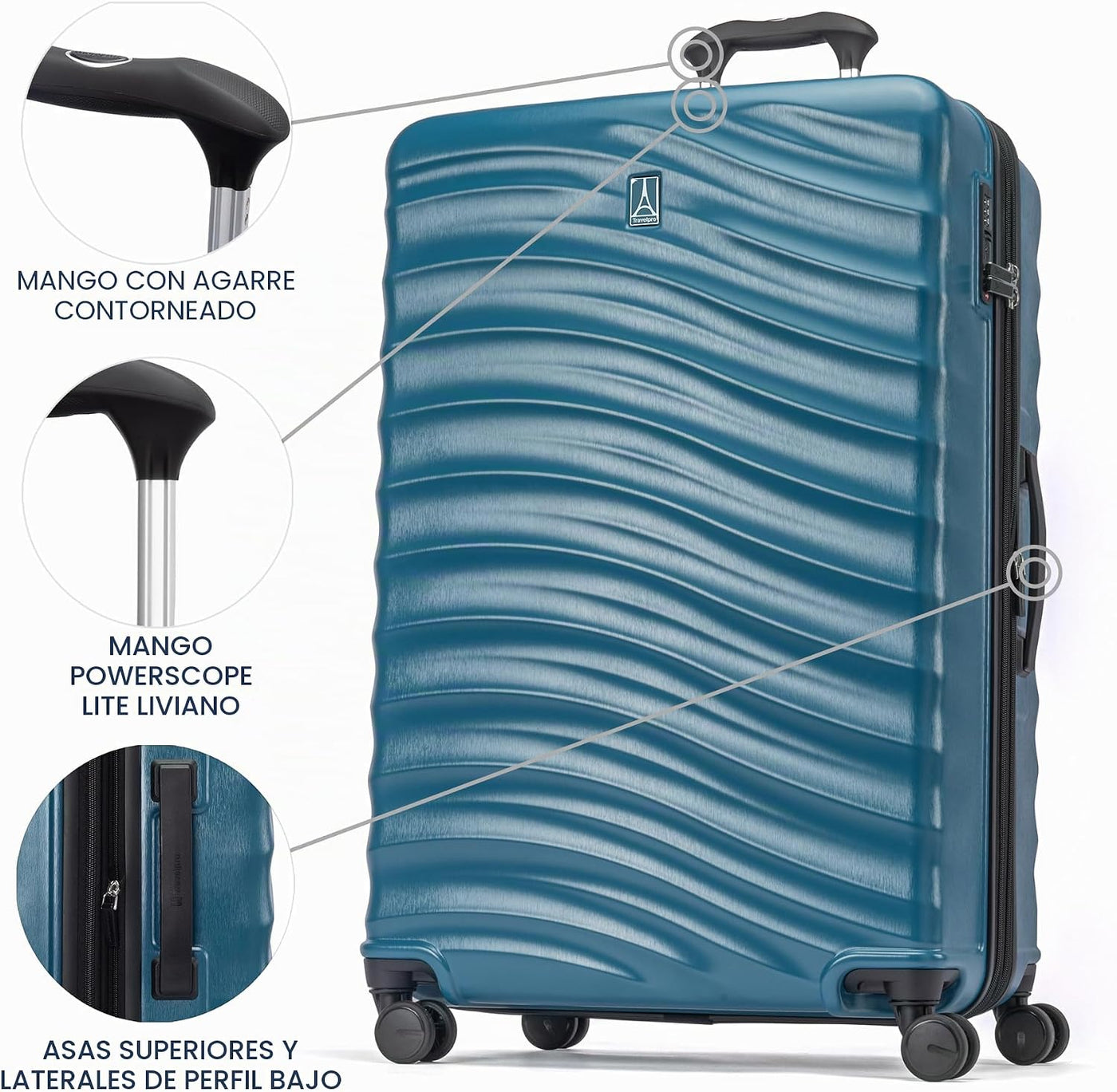 Travelpro Maxlite Air V2 Equipaje rígido expandible, Verde azulado...