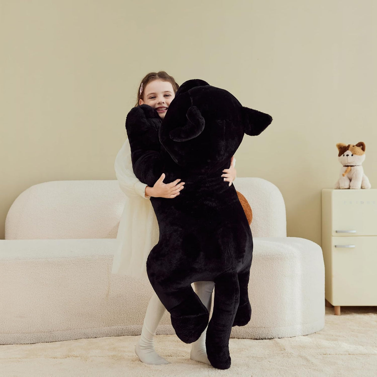 IKASA - Animales de peluche de gato negro, juguetes de peluche giga...