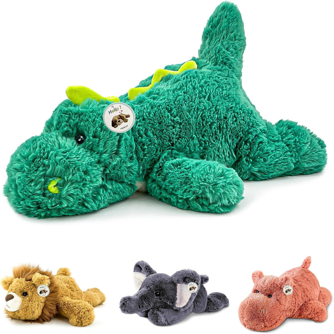 YOUBLEK 16 pulgadas | 2 libras - Animales de peluche con peso de di...