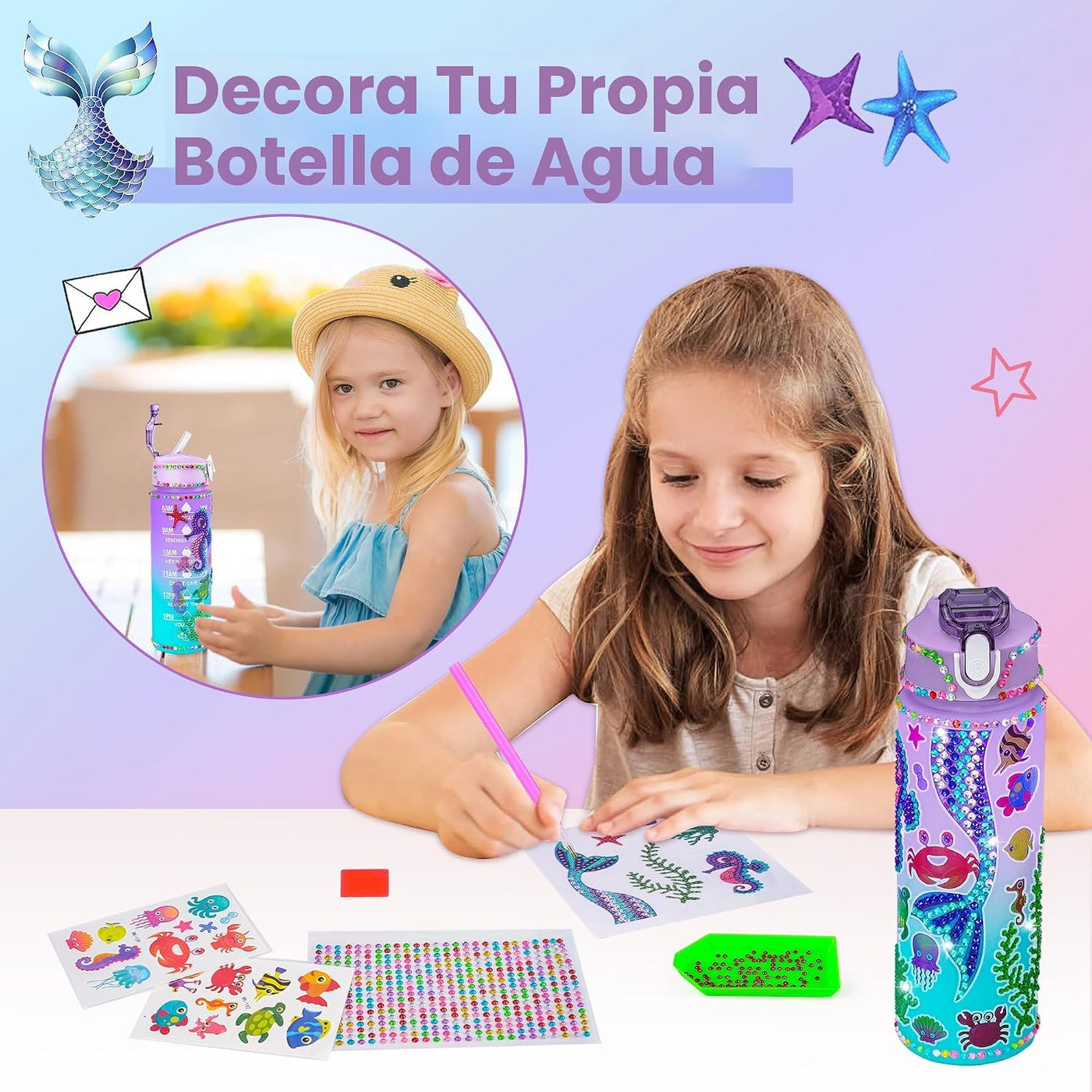 Cherry Tale Regalos de sirena para niñas de 4 a 6 años, juguetes de...