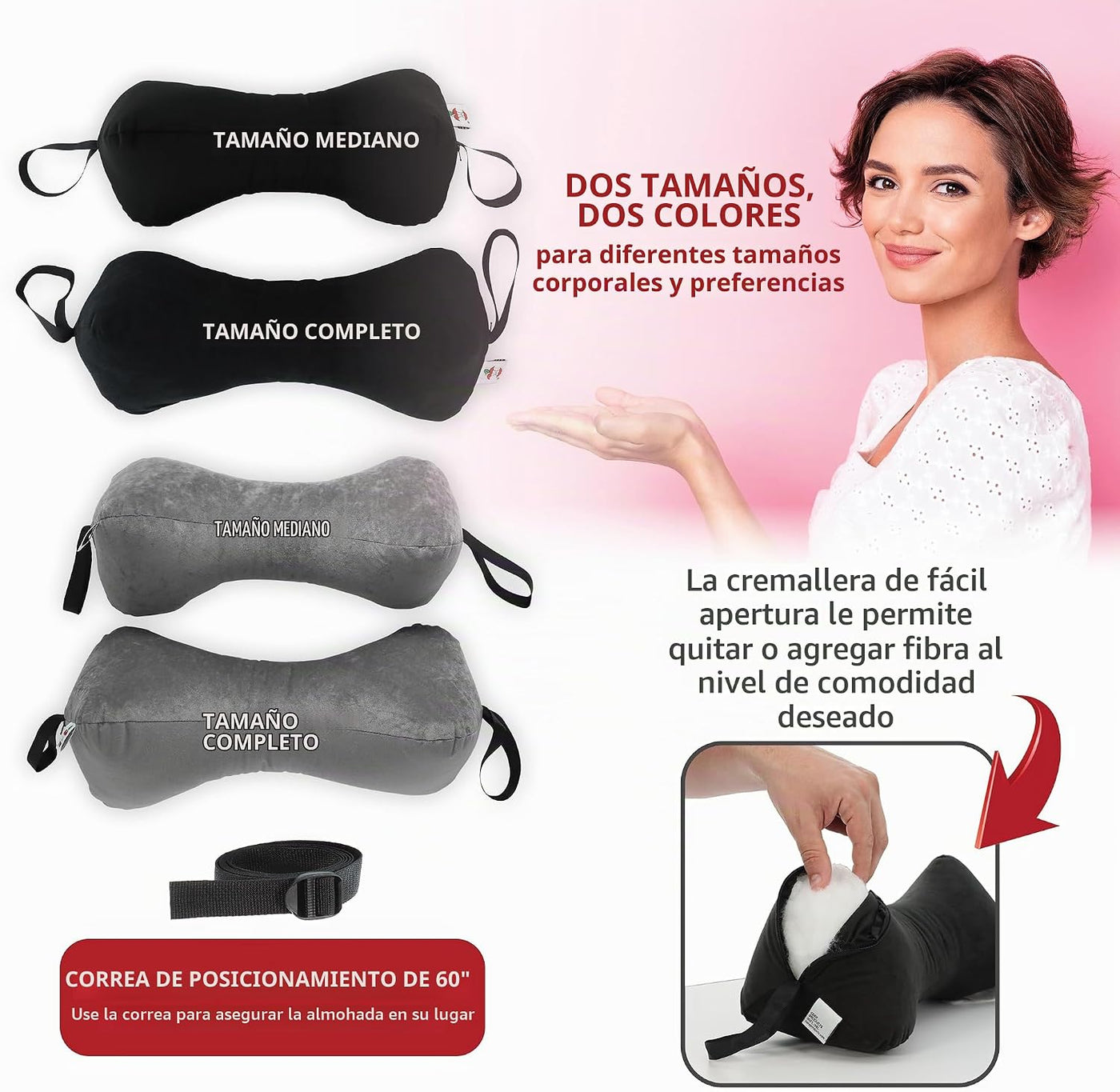 Sleep Log Almohada ergonómica para cuello y viaje para alivio del d...