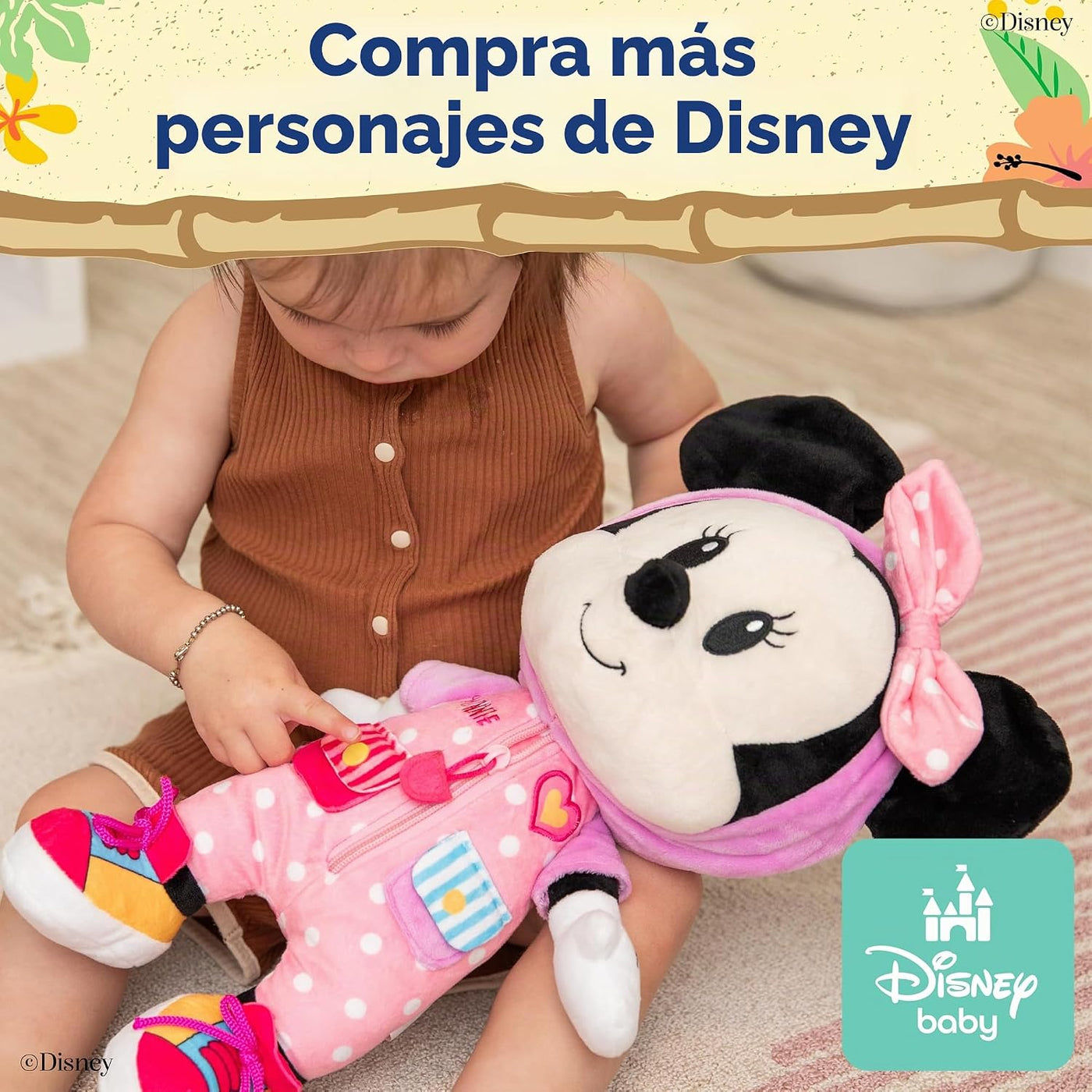 Kids Preferred - Vestido de puntada de Disney y peluche para bebés...