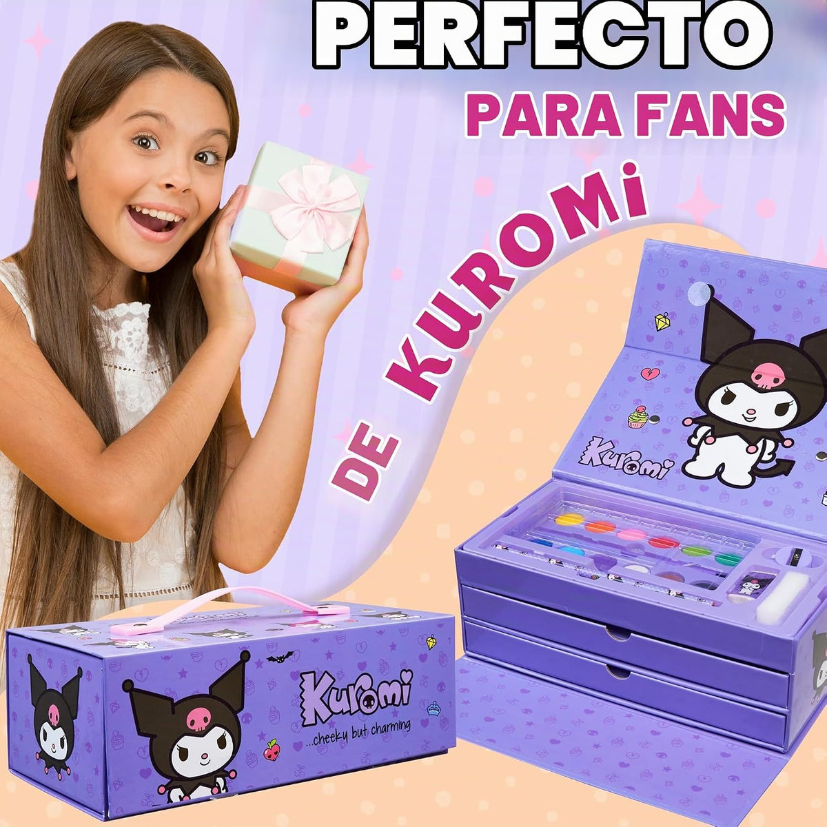 Hello Kitty Sanrio Kuromi Suministros de Arte para Pintar para Niño...