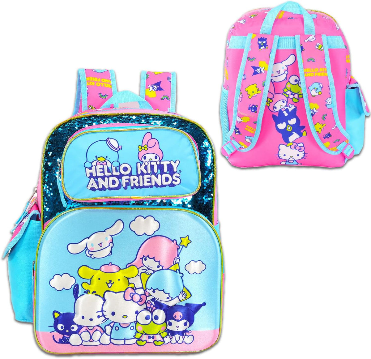 Hello Kitty and Friends - Mini mochila para niños, paquete con bols...